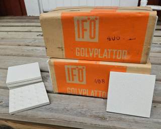 Kakelplattor IFÖ golv/vägg. Retro från 60-talet